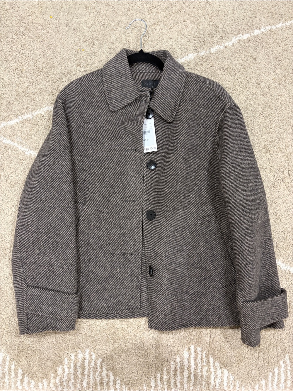ZARA SHORT WOOL BLEND COAT - Picture 7 of 7
